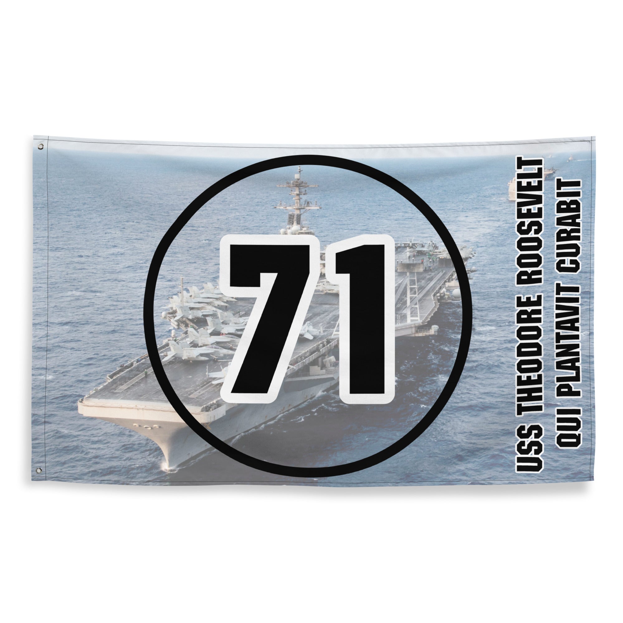 Customizable USS THEODORE ROOSEVELT Flag