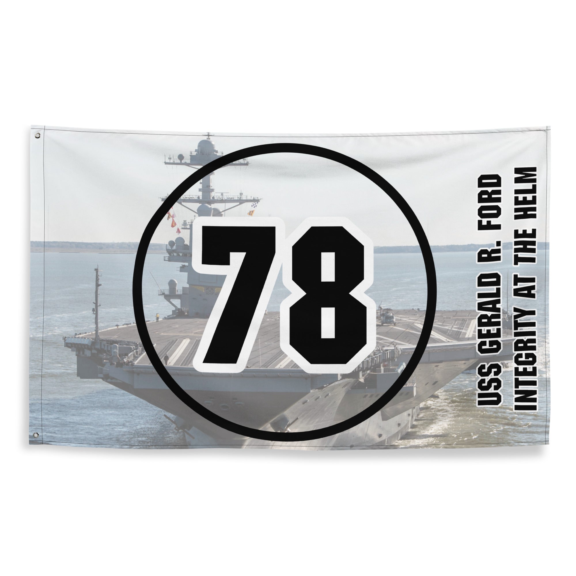 Customizable USS GERALD R. FORD Flag