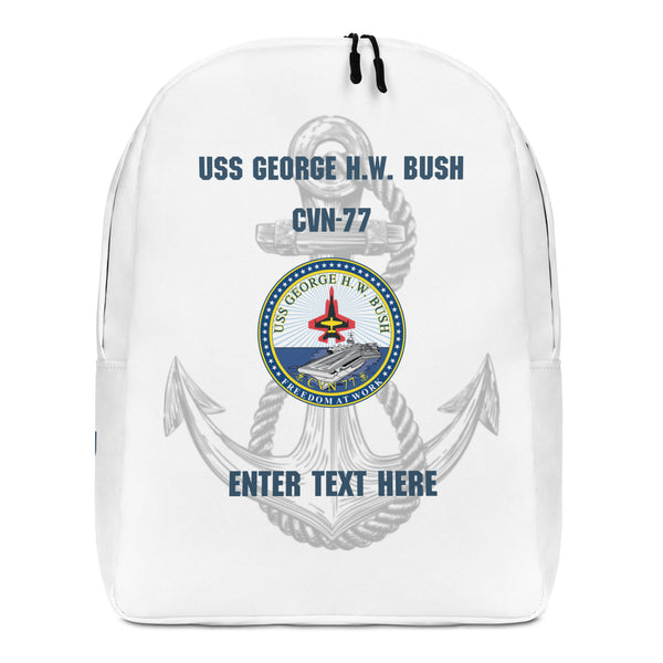 Customizable USS GEORGE H.W. BUSH Minimalist Backpack