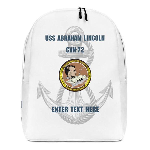 Customizable USS ABRAHAM LINCOLN Minimalist Backpack