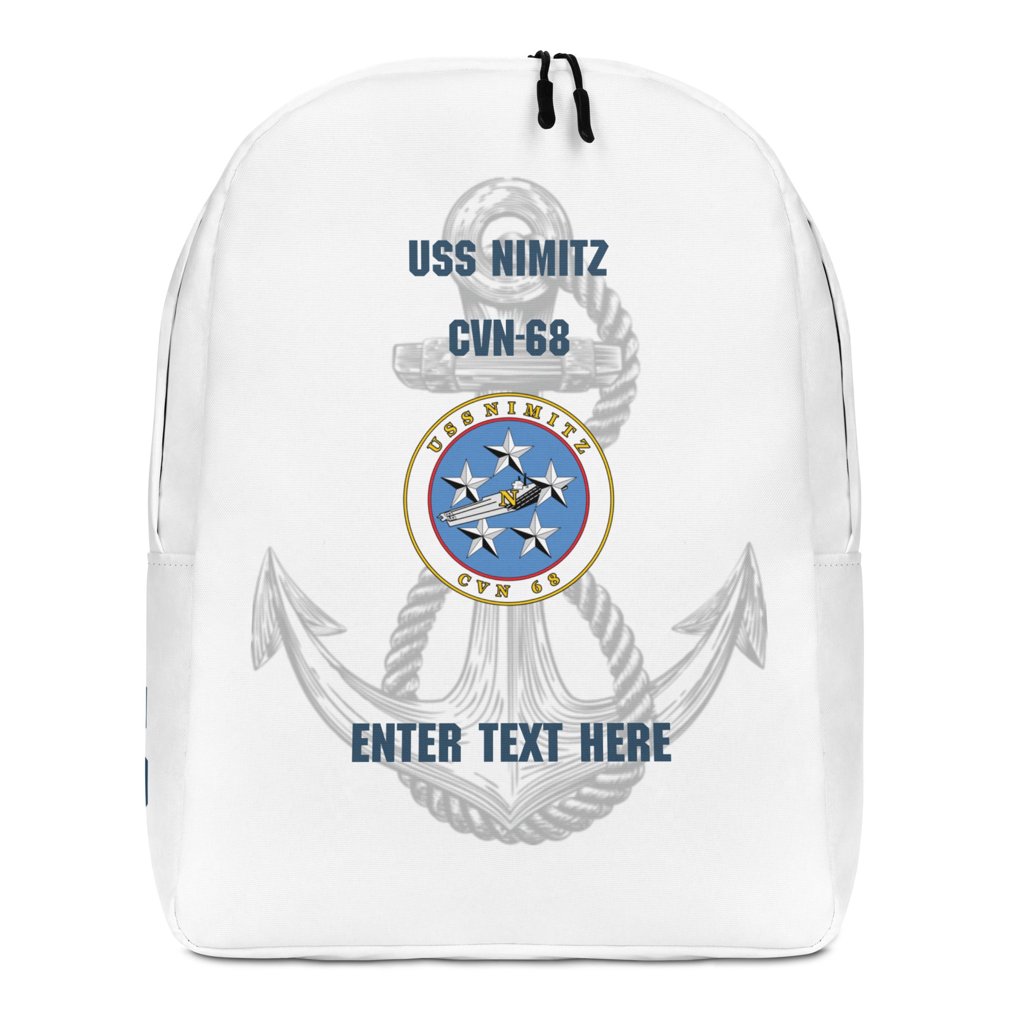 Customizable USS NIMITZ Minimalist Backpack