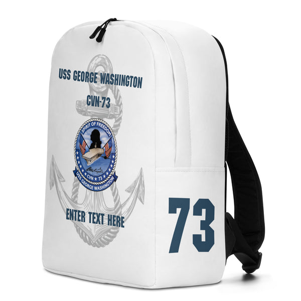 Customizable USS GEORGE WASHINGTON Minimalist Backpack