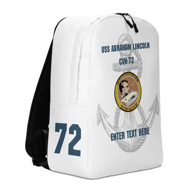 Customizable USS ABRAHAM LINCOLN Minimalist Backpack