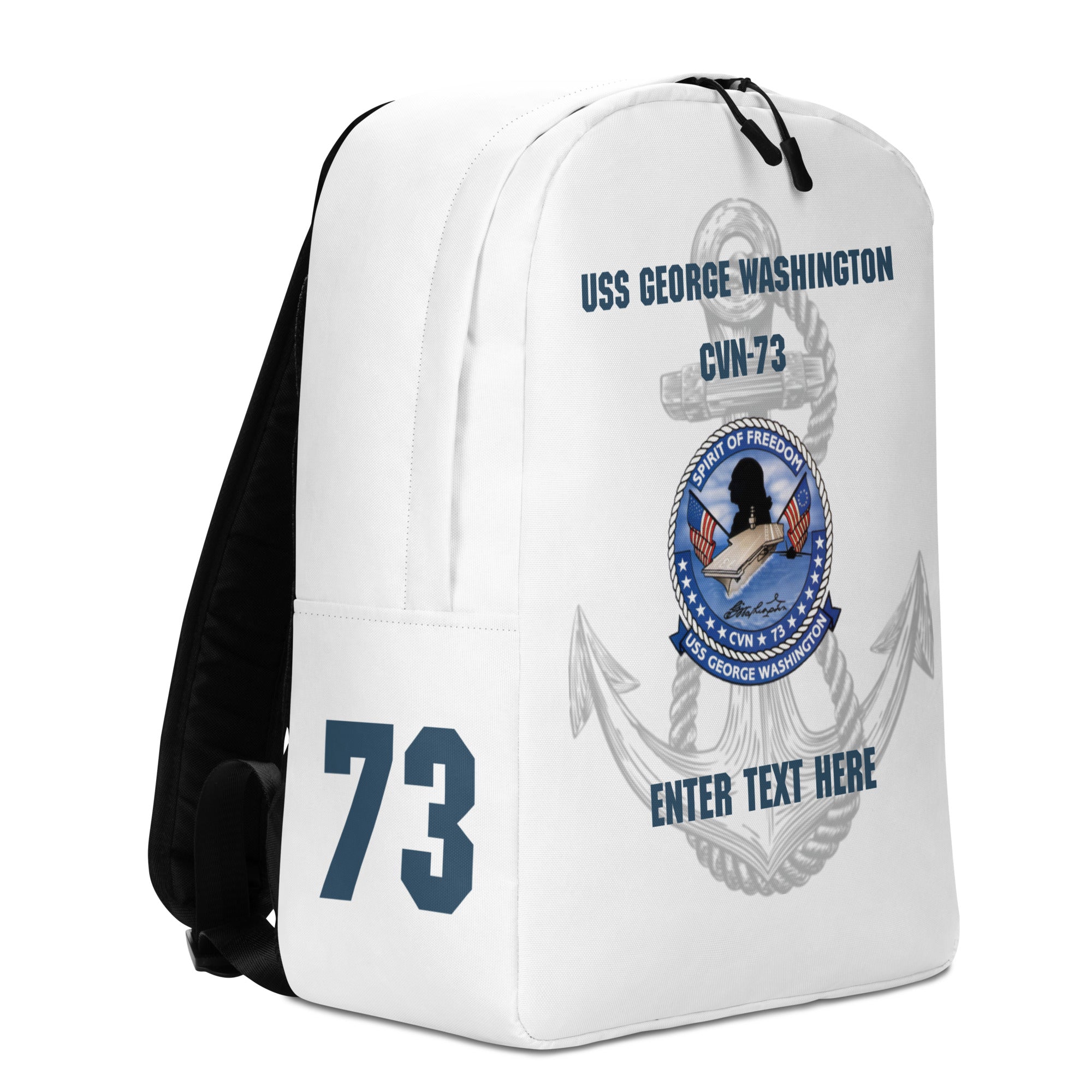 Customizable USS GEORGE WASHINGTON Minimalist Backpack