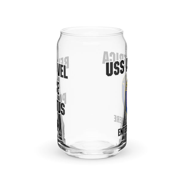 Customizable USS AMERICA Can-shaped glass