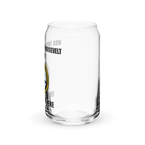 Customizable USS THEODORE ROOSEVELT Can-shaped glass