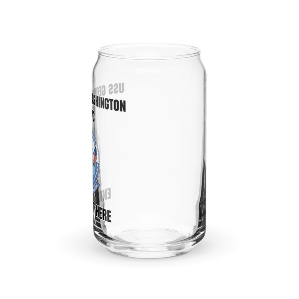 Customizable USS GEORGE WASHINGTON Can-shaped glass