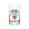 Customizable USS DEWEY Can-shaped glass