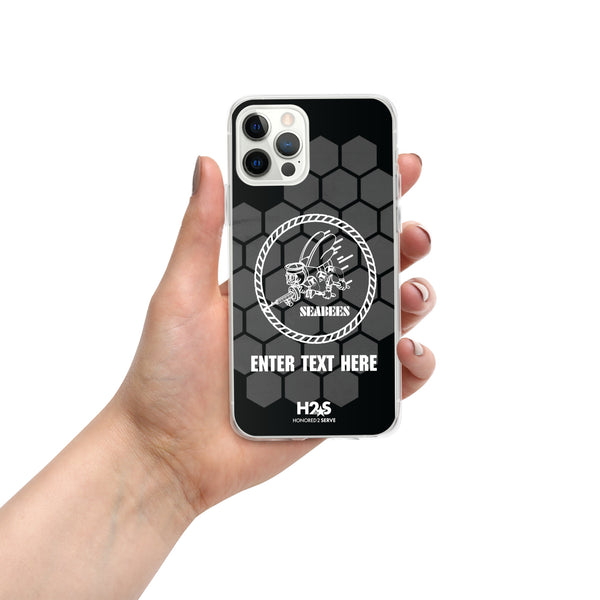 Customizable US Navy SEABEES Clear Case for iPhone®