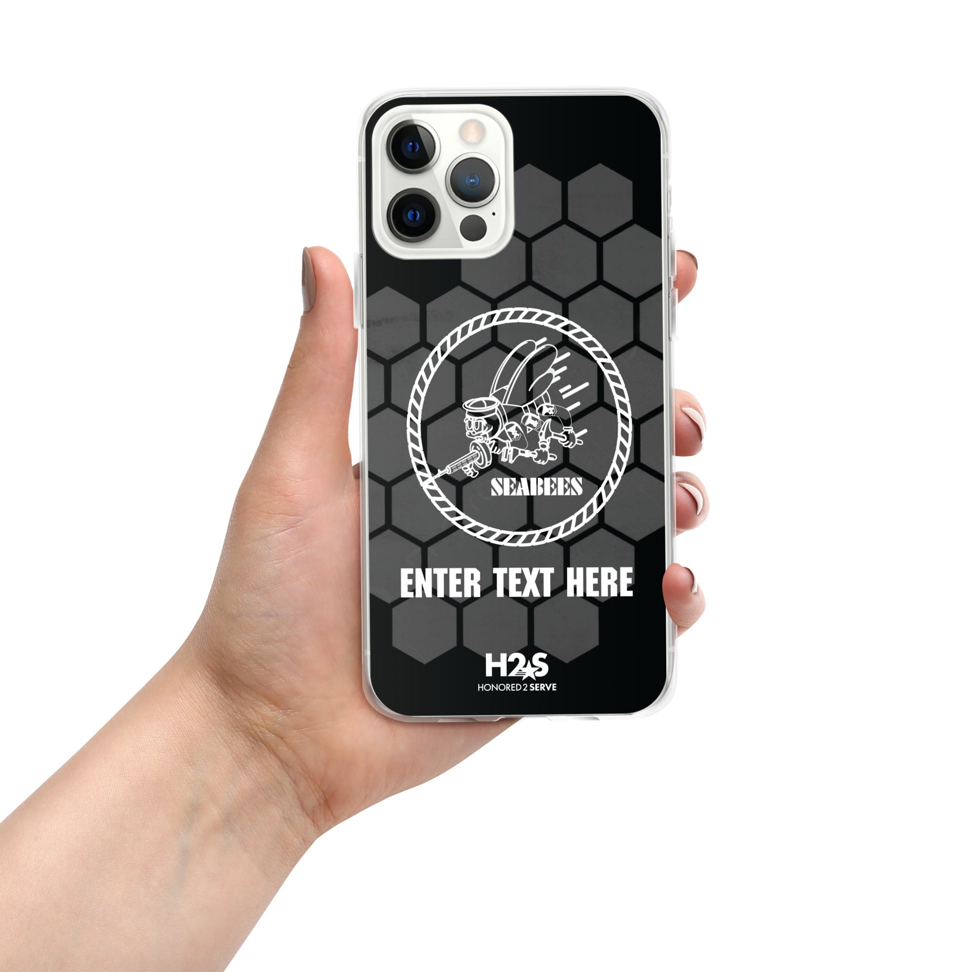 Customizable US Navy SEABEES Clear Case for iPhone®