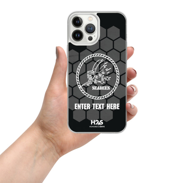 Customizable US Navy SEABEES Clear Case for iPhone®