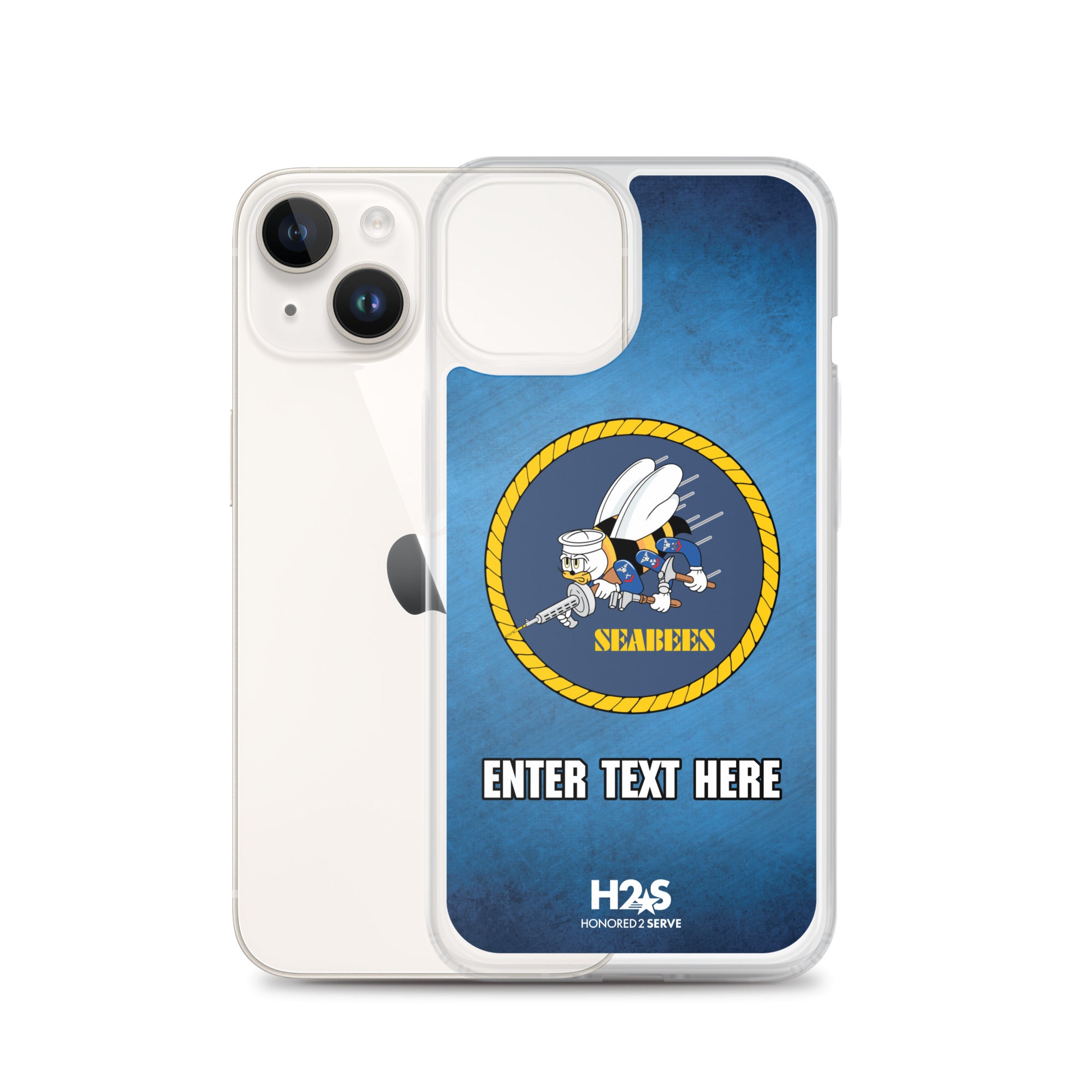 Customizable U.S. Navy SEABEES Clear Case for iPhone®