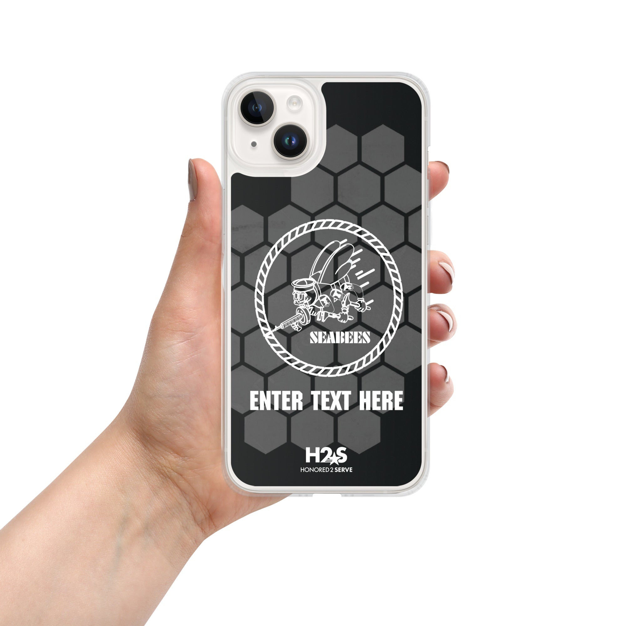 Customizable US Navy SEABEES Clear Case for iPhone®