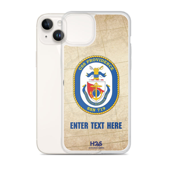 Customizable USS PROVIDENCE (SSN-719) Clear Case for iPhone®