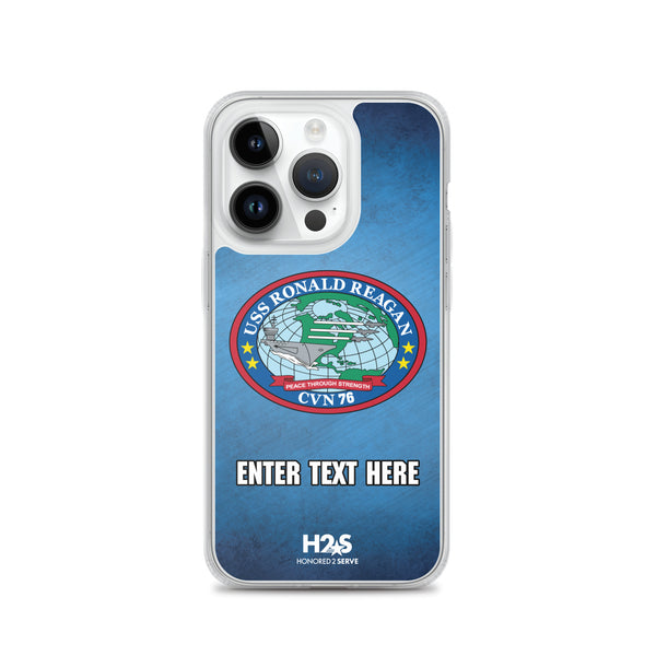 Customizable USS RONALD REAGAN Clear Case for iPhone®