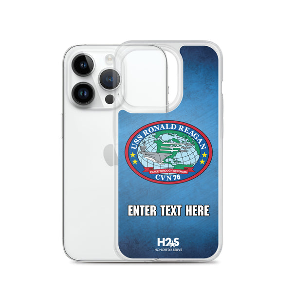 Customizable USS RONALD REAGAN Clear Case for iPhone®