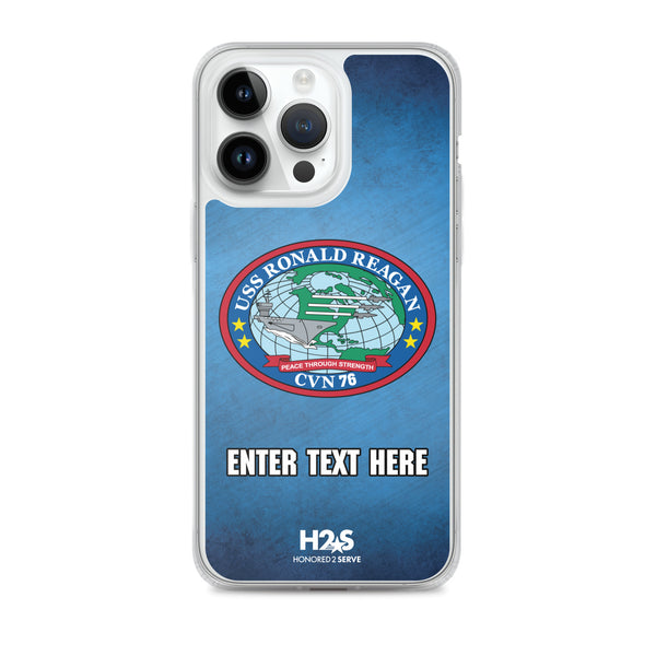 Customizable USS RONALD REAGAN Clear Case for iPhone®