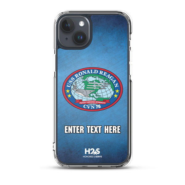 Customizable USS RONALD REAGAN Clear Case for iPhone®