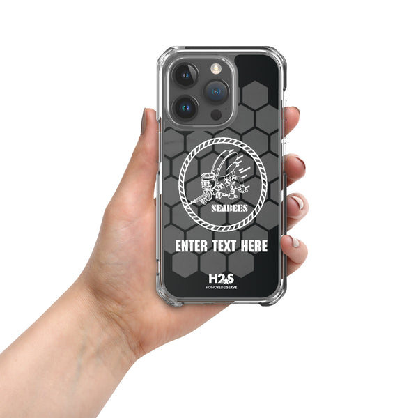 Customizable US Navy SEABEES Clear Case for iPhone®