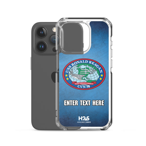 Customizable USS RONALD REAGAN Clear Case for iPhone®