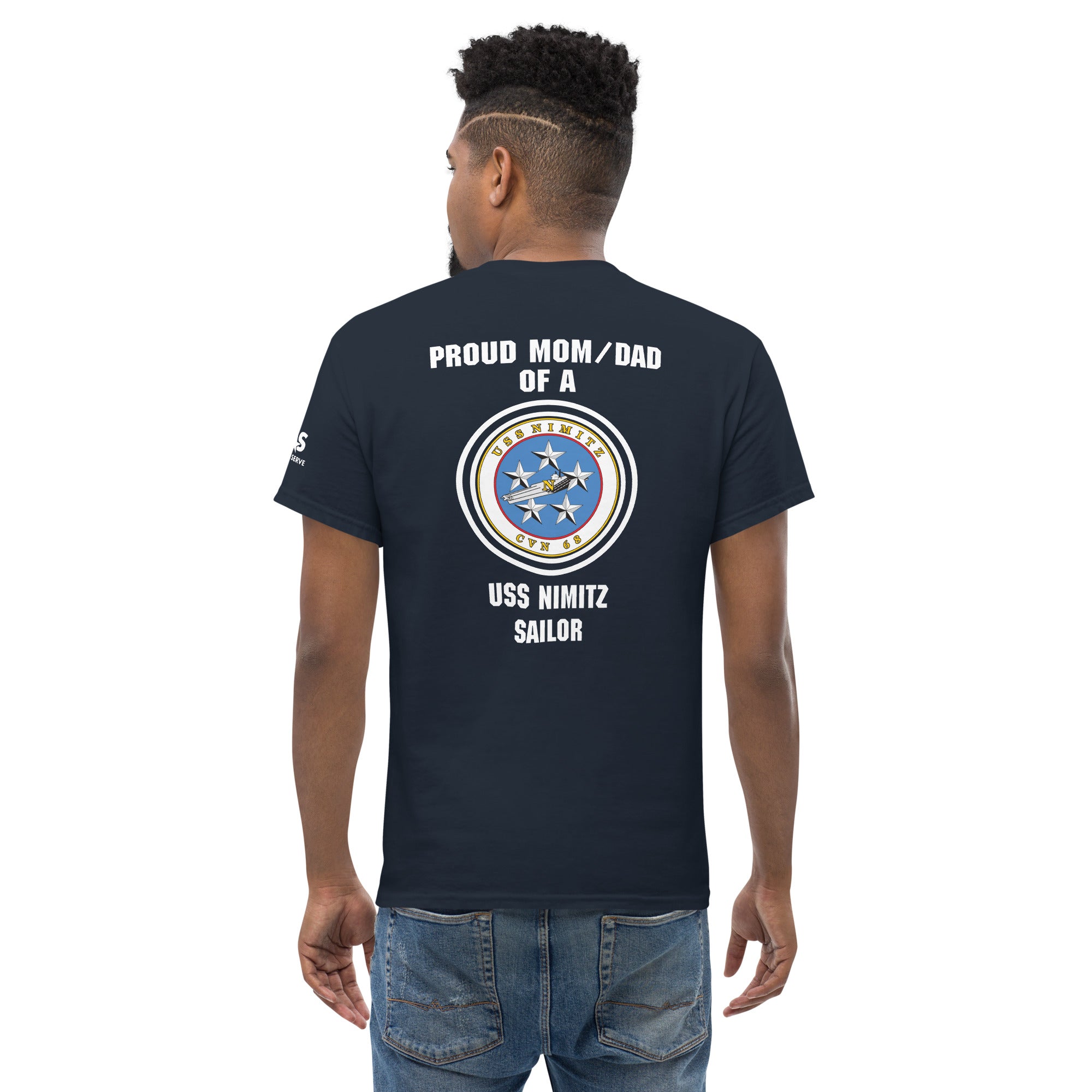 Customizable Navy Mom/Dad USS NIMITZ Unisex classic tee