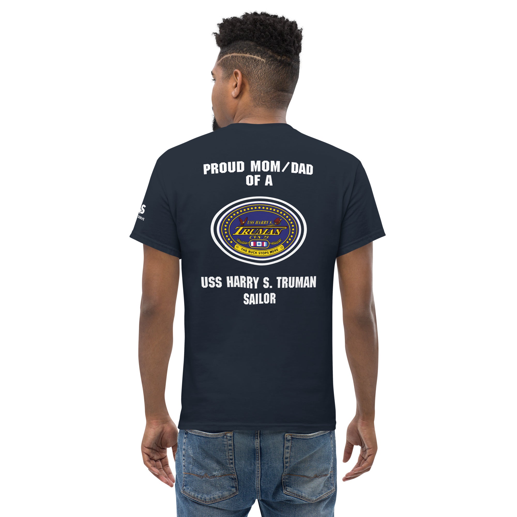 Customizable Navy Mom/Dad USS HARRY S. TRUMAN Unisex classic tee