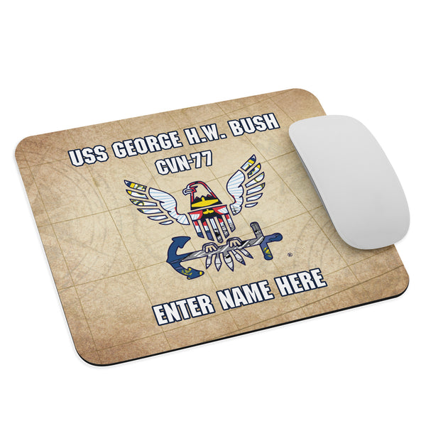 Customizable USS GEORGE H.W. BUSH Mouse pad
