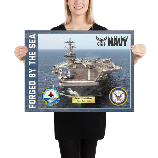 Customizable USS GEORGE H.W. BUSH Photo paper poster