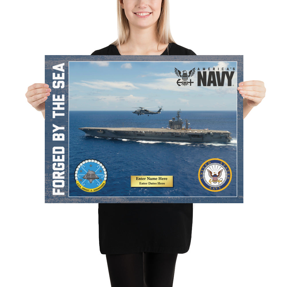 Customizable USS DWIGHT D. EISENHOWER Photo paper poster