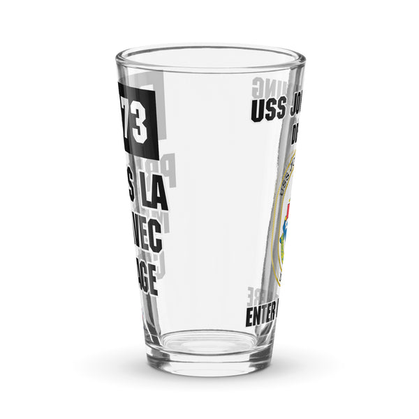 Customizable USS JOHN YOUNG Shaker pint glass