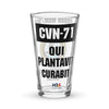 Customizable USS THEODORE ROOSEVELT Shaker pint glass