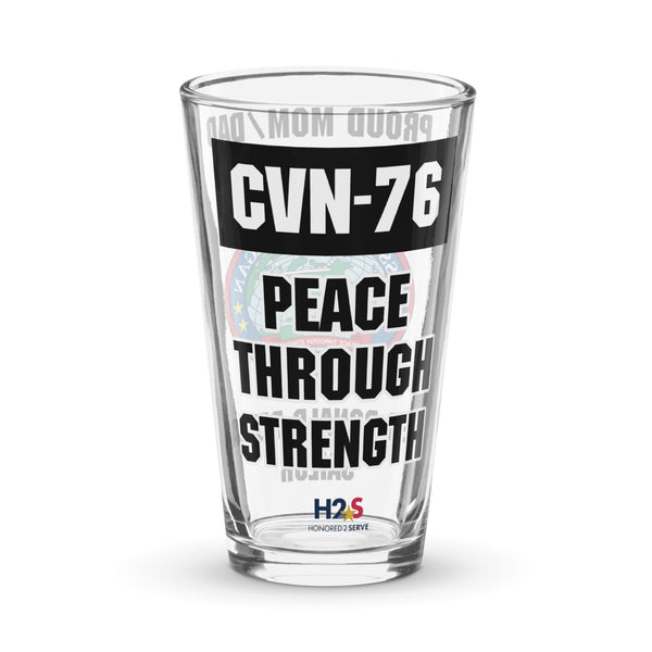 Customizable USS RONALD REAGAN Shaker pint glass