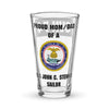 Customizable USS JOHN C. STENNIS Shaker pint glass