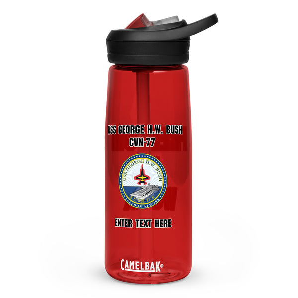 Customizable Camelbak® USS GEORGE H.W. BUSH Sports water bottle