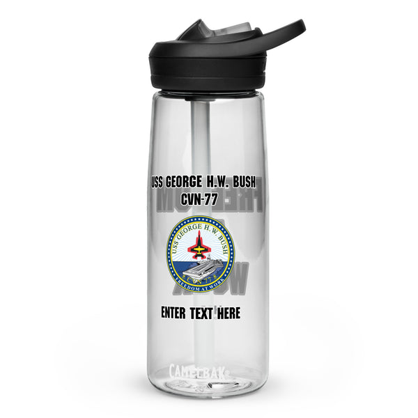 Customizable Camelbak® USS GEORGE H.W. BUSH Sports water bottle