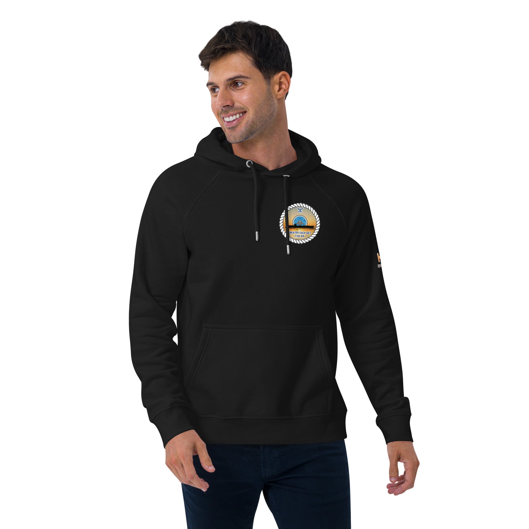 USS DWIGHT D. EISENHOWER SUNSET eco raglan hoodie