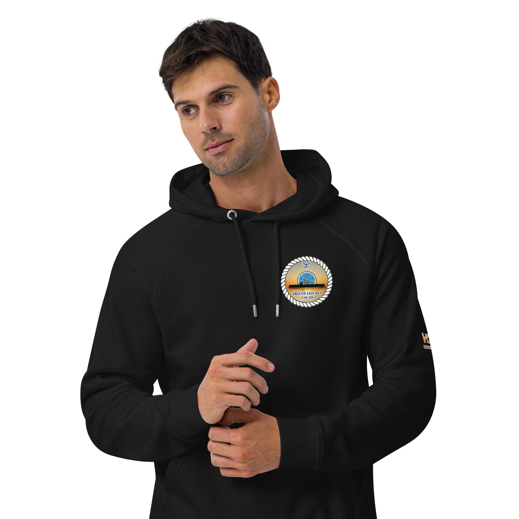 USS DWIGHT D. EISENHOWER SUNSET eco raglan hoodie