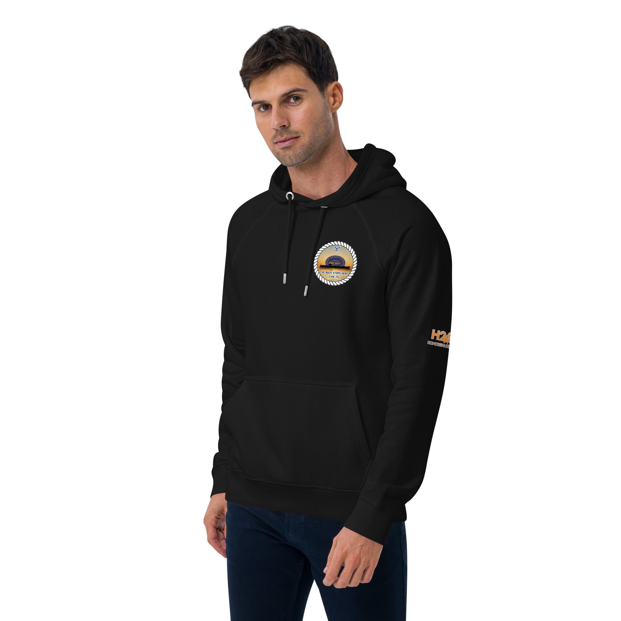 USS HARRY S. TRUMAN SUNSET eco raglan hoodie