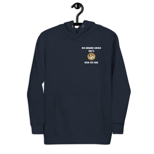 Customizable USS ABRAHAM LINCOLN Unisex Hoodie