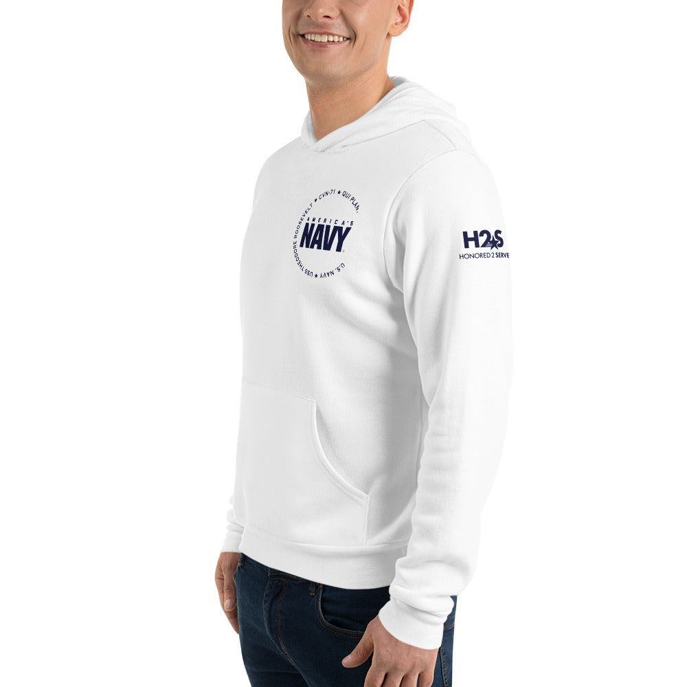 USS THEODORE ROOSEVELT America's Navy Unisex hoodie