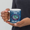 Customizable USS RONALD REAGAN White glossy mug