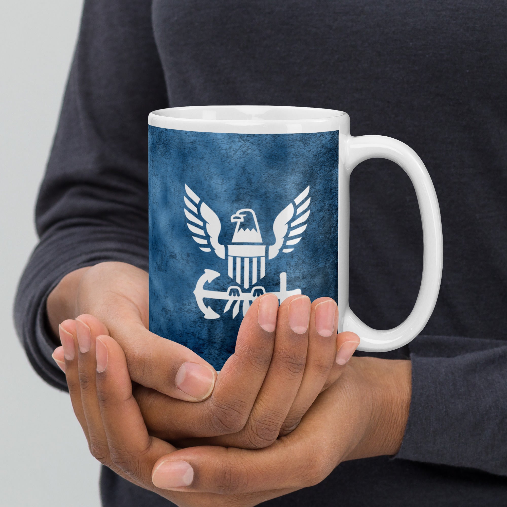 Customizable USS PRICHETT White glossy mug