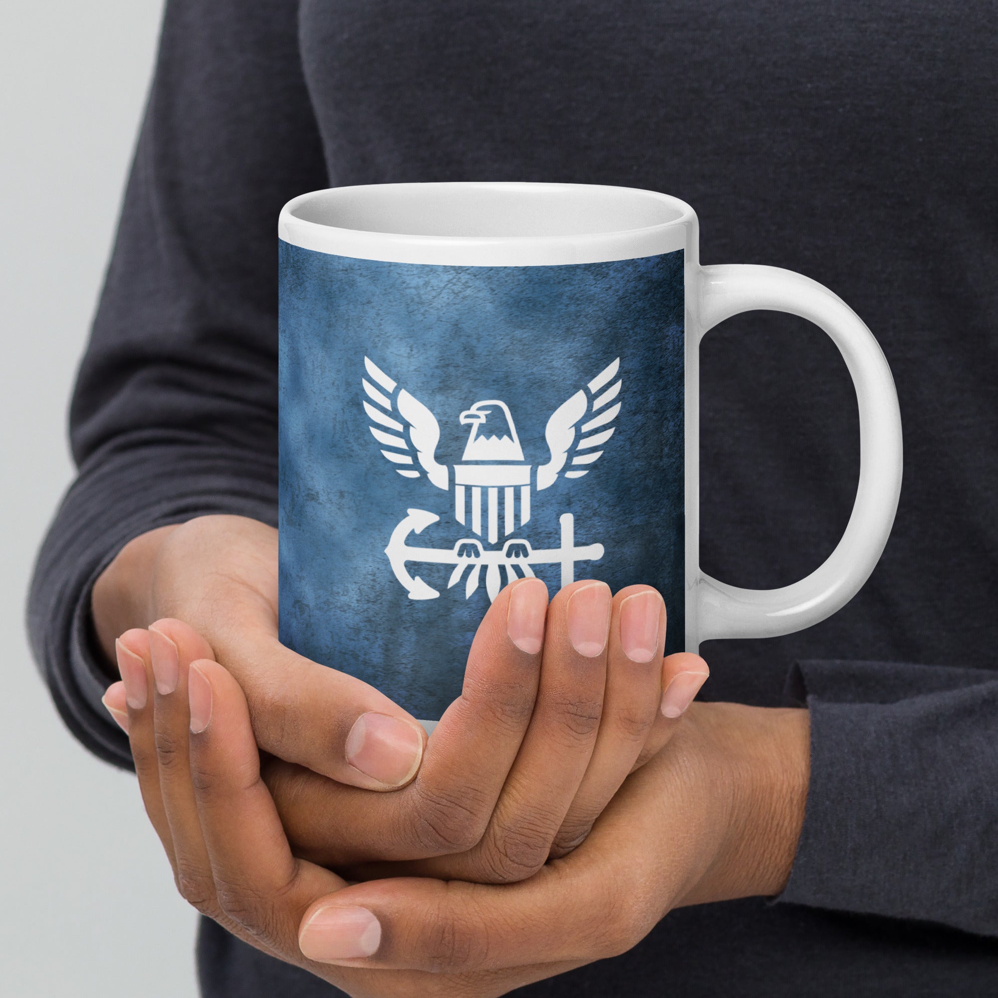 Customizable USS PRICHETT White glossy mug