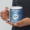 Customizable USS ENTERPRISE White glossy mug