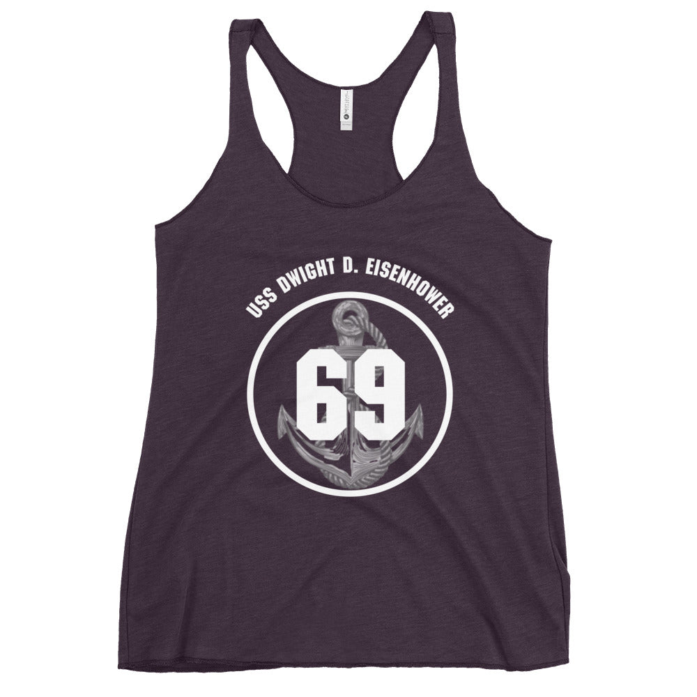 USS DWIGHT D. EISENHOWER Women's Racerback Tank