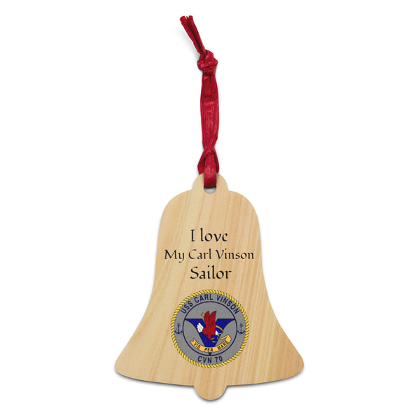 USS CARL VINSON Wooden Ornaments