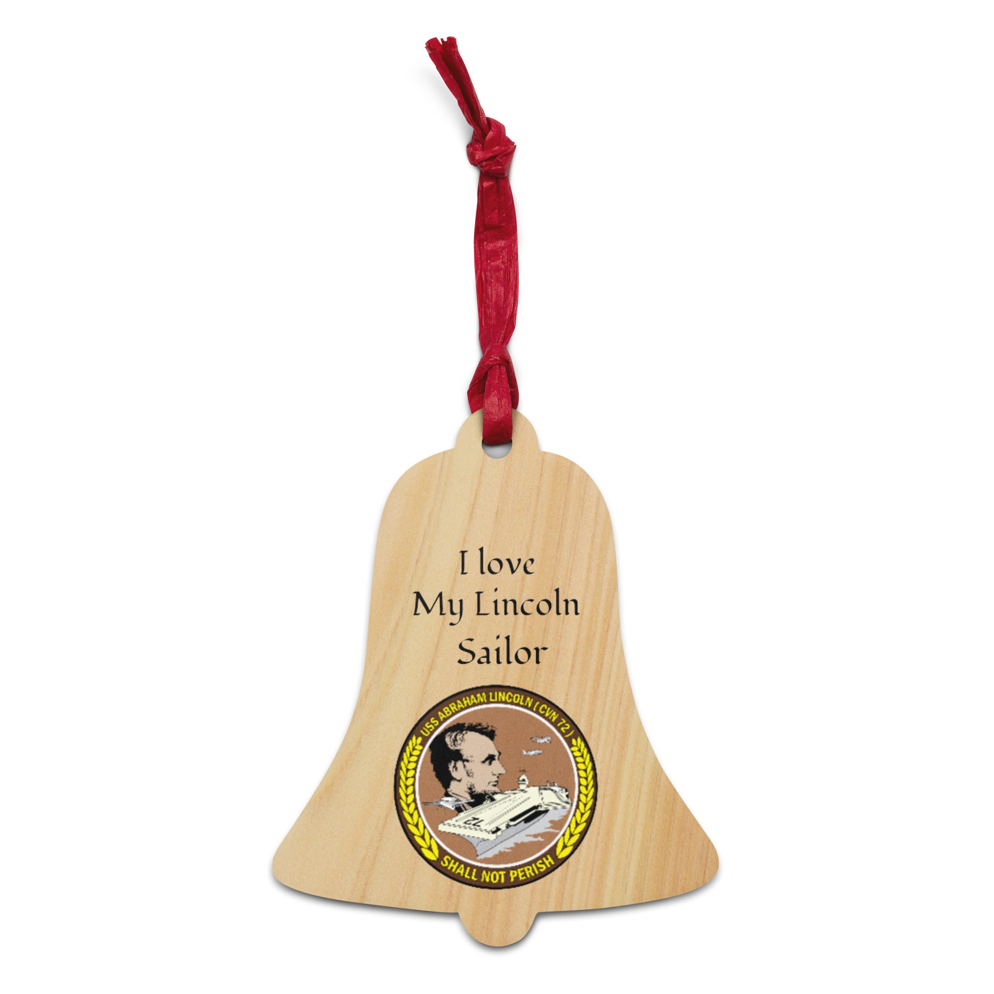 USS ABRAHAM LINCOLN Wooden Ornaments