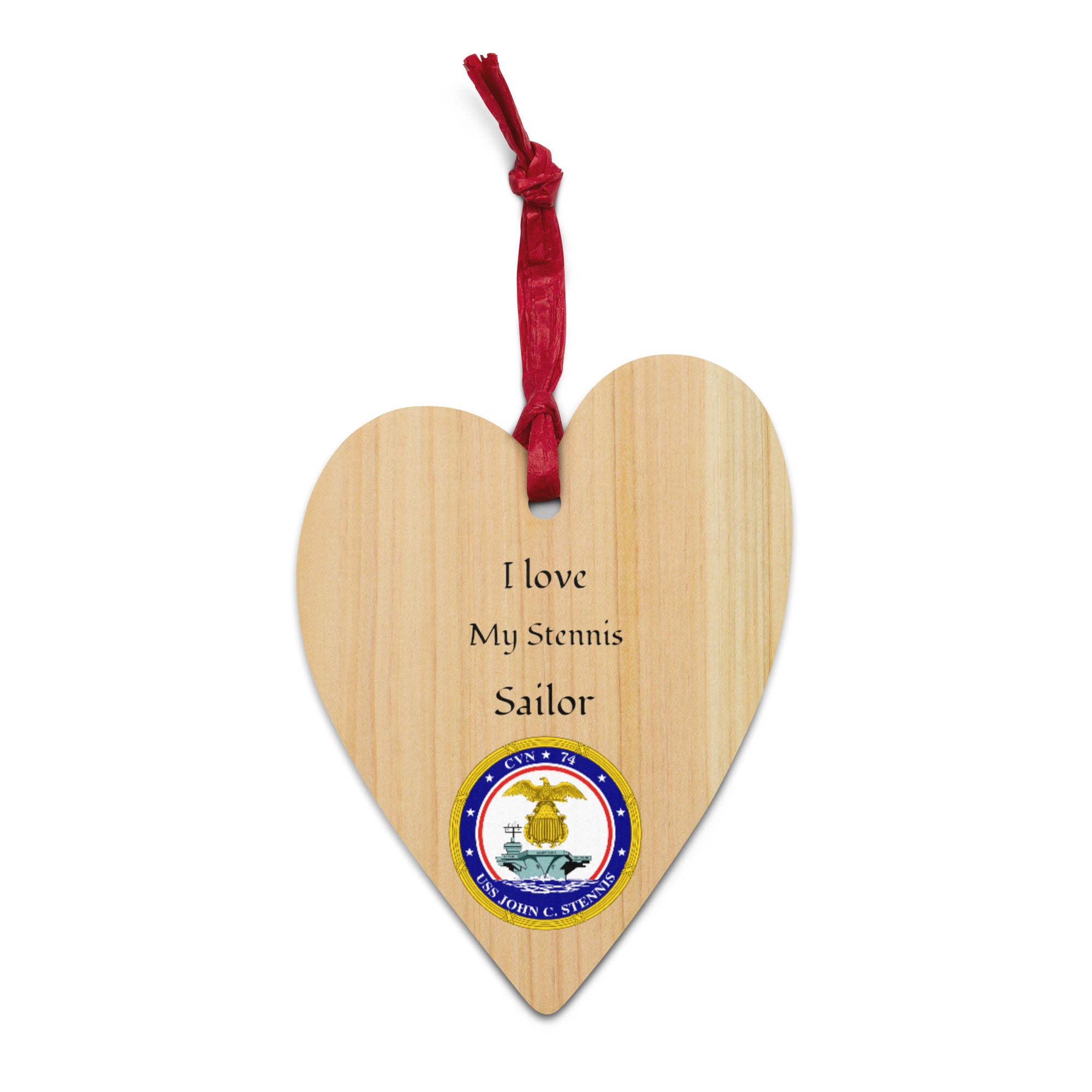 USS JOHN C. STENNIS Wooden Ornaments