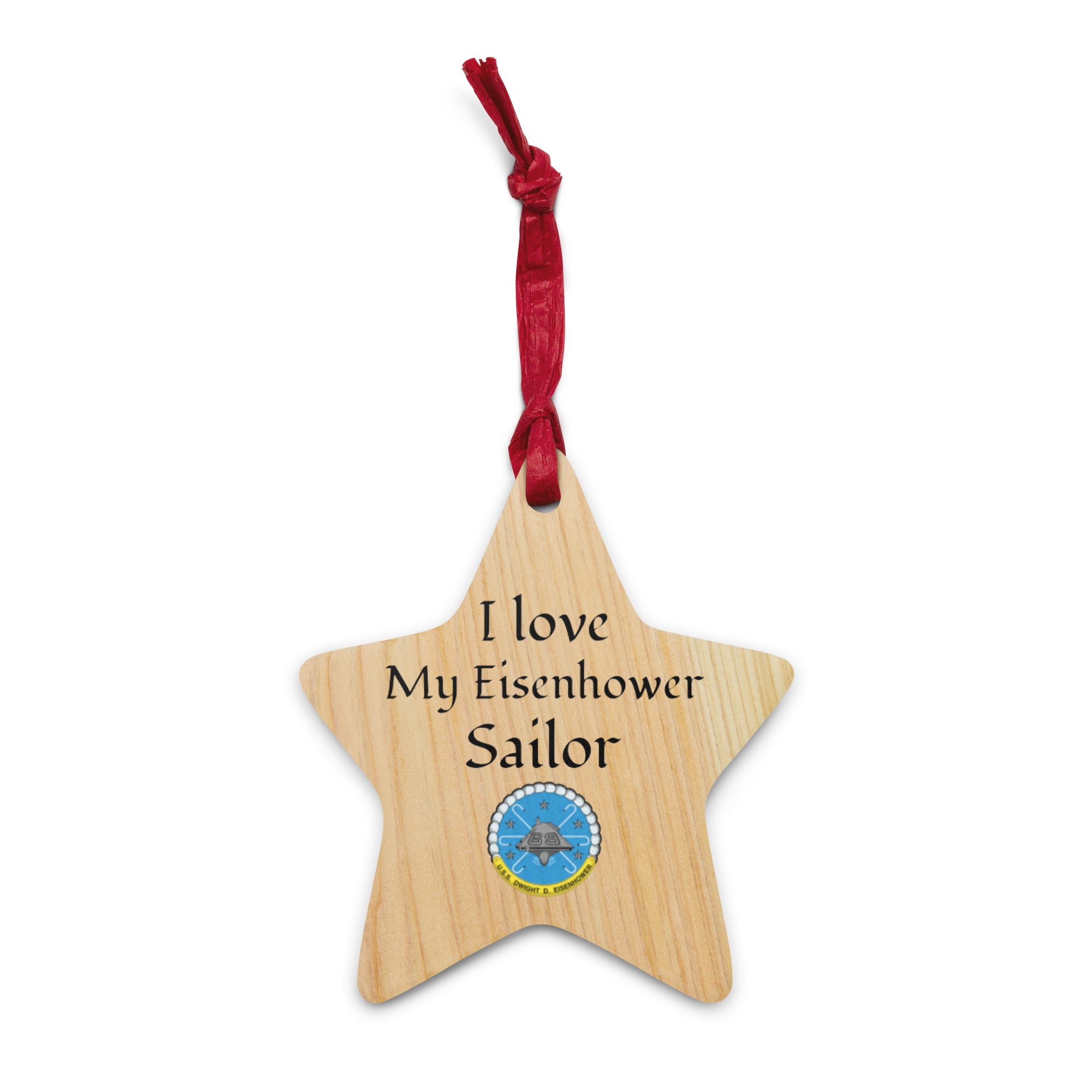 USS DWIGHT D. EISENHOWER Wooden Ornaments