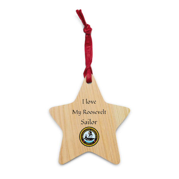 USS THEODORE ROOSEVELT Wooden Ornaments